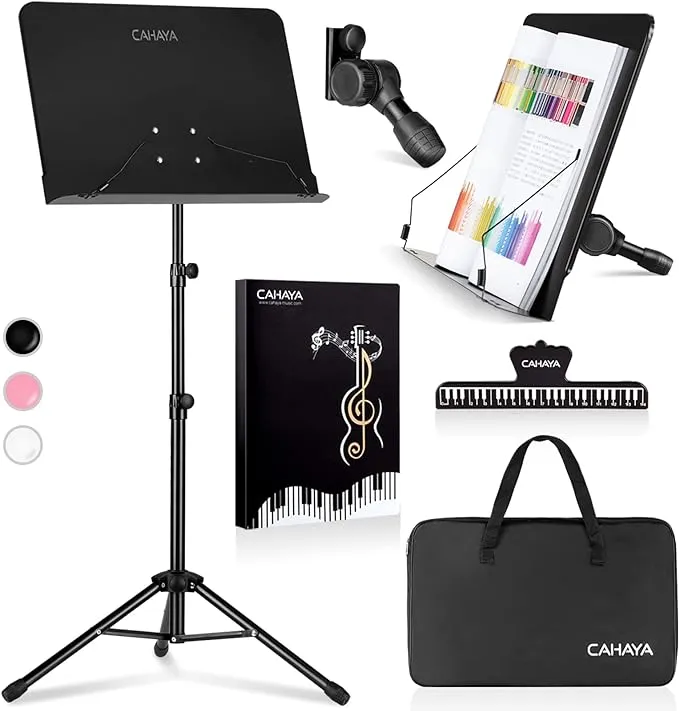 CAHAYA 5 in 1 Dual-use Sheet Music Stand and Desktop Book Stand