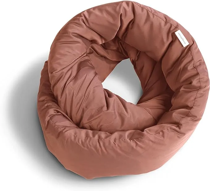 Infinity Pillow - Travel Neck Pillow - Machine Washable Terracotta