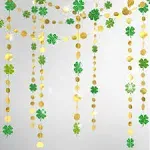 Clover Gold Circle Dots Garland (52Ft)