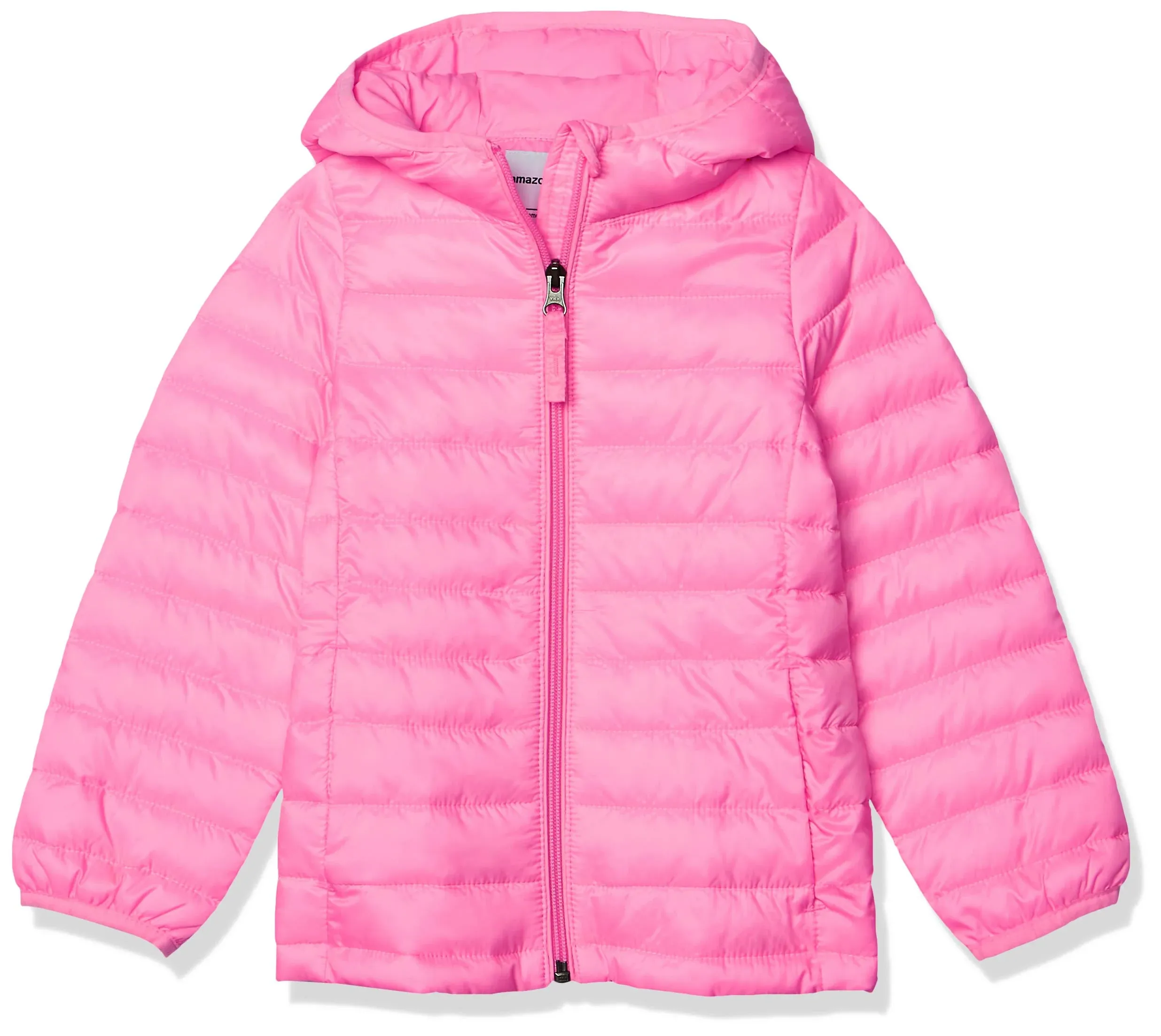 Amazon Essentials Girls Lightweight Water-Resistant Packable Hooded Puffer Jacket ...