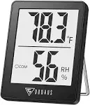 Digital Hygrometer Indoor Thermometer Humidity Meter Room Thermometer with 5S Fa