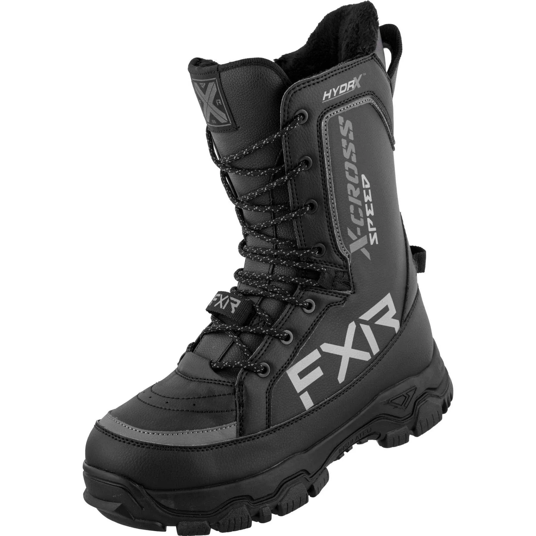 FXR X-Cross Speed Snowmobile Boots Winter HydrX Black Ops size 9  230701-1010-42