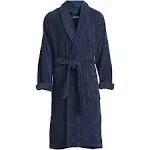 Men's Lands' End Calf-Length Turkish Terry Robe