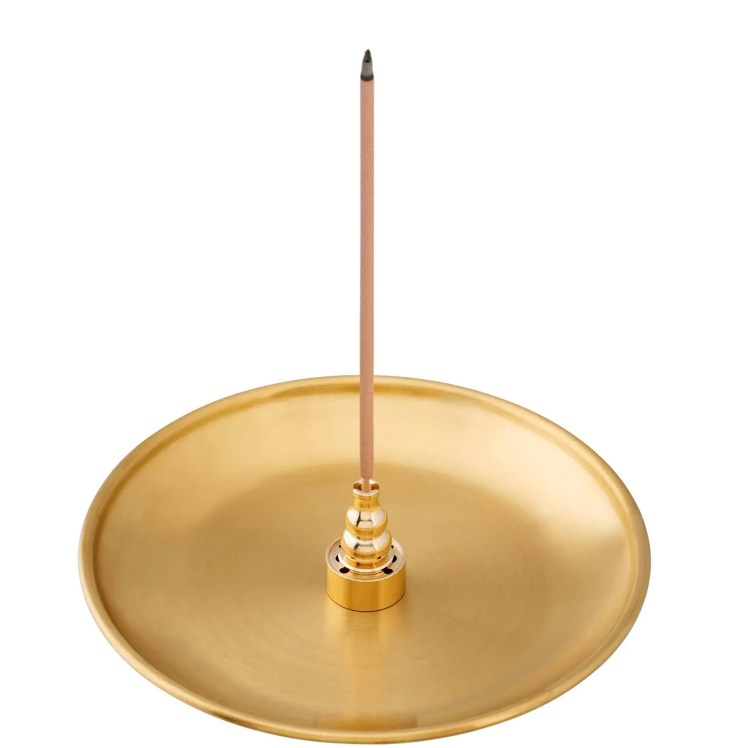 OIIKI 3 in 1 Stick Incense Burner, 5.5 inch Brass Incense Holder, Alloy Cone Ash ...