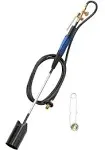 Flame King Propane Torch Kit Heavy Duty Weed Burner, 500,000 BTU with Push Button Piezo Ignitor (Self Igniting), with 10-Ft Hose Regulator Assembly