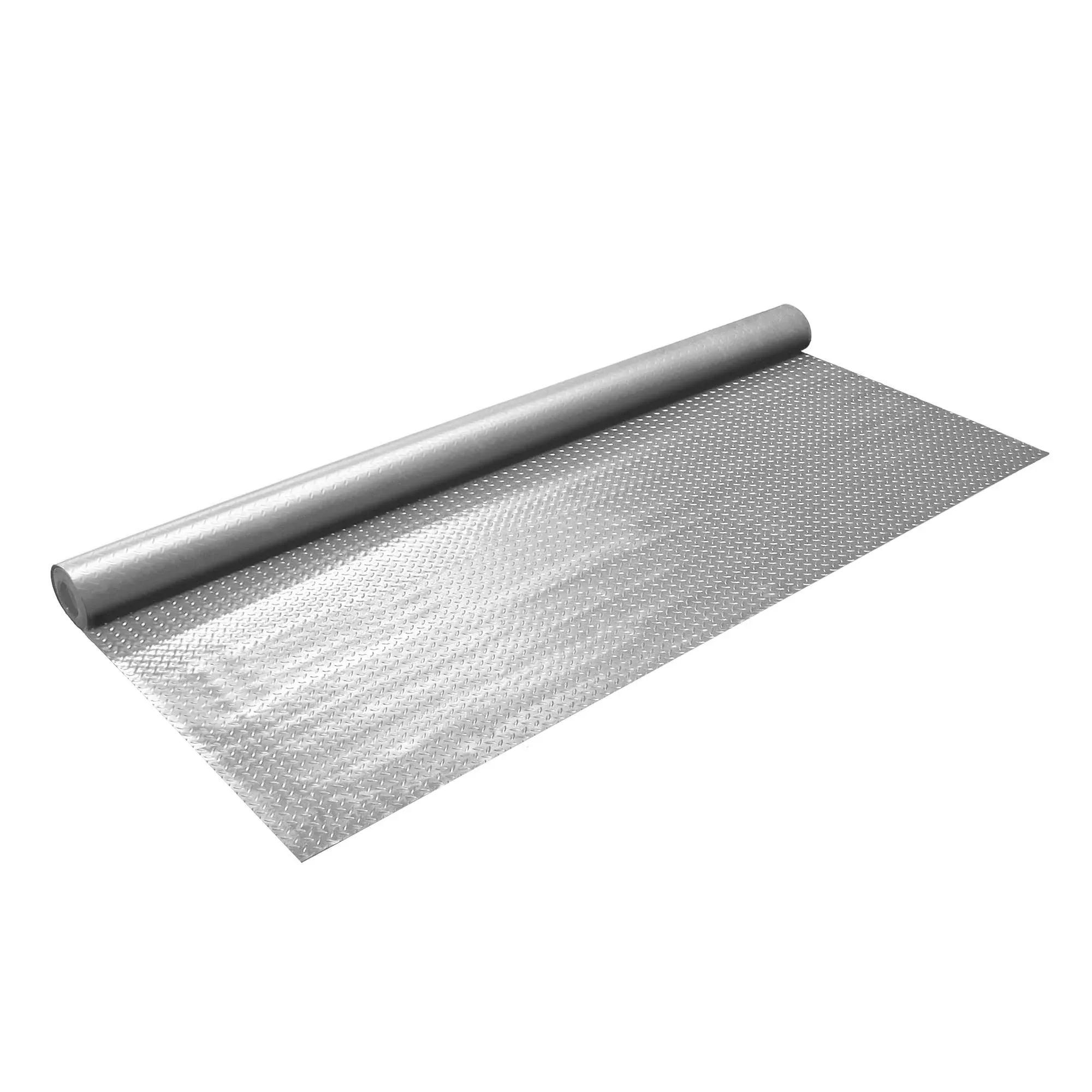 IncStores Standard Grade Nitro Garage Flooring (5' x 7.5', Diamond Stainless Steel) Roll Out Floor Protecting Mats