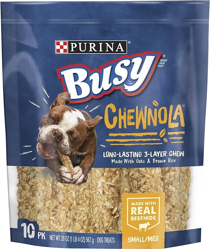 Purina Busy Chewnola Small/Medium Dog Treats 10 ct Bag