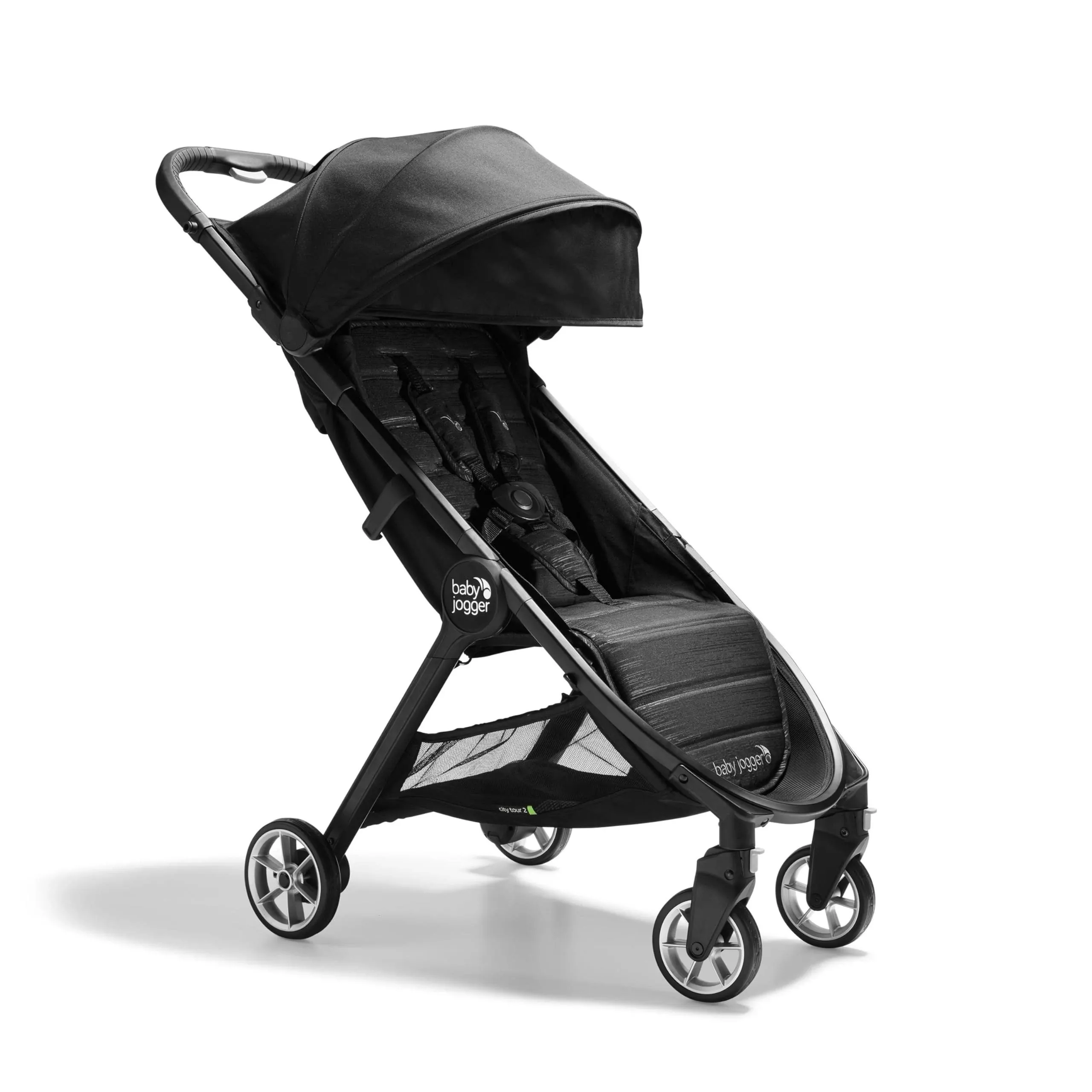 Baby Jogger City Tour 2 Lightweight Compact Travel Stroller with Belly Bar, Jet