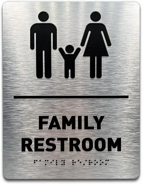 GDS Architectural Signage Solutions Family Bathroom Sign by GDS - ADA Compliant ...