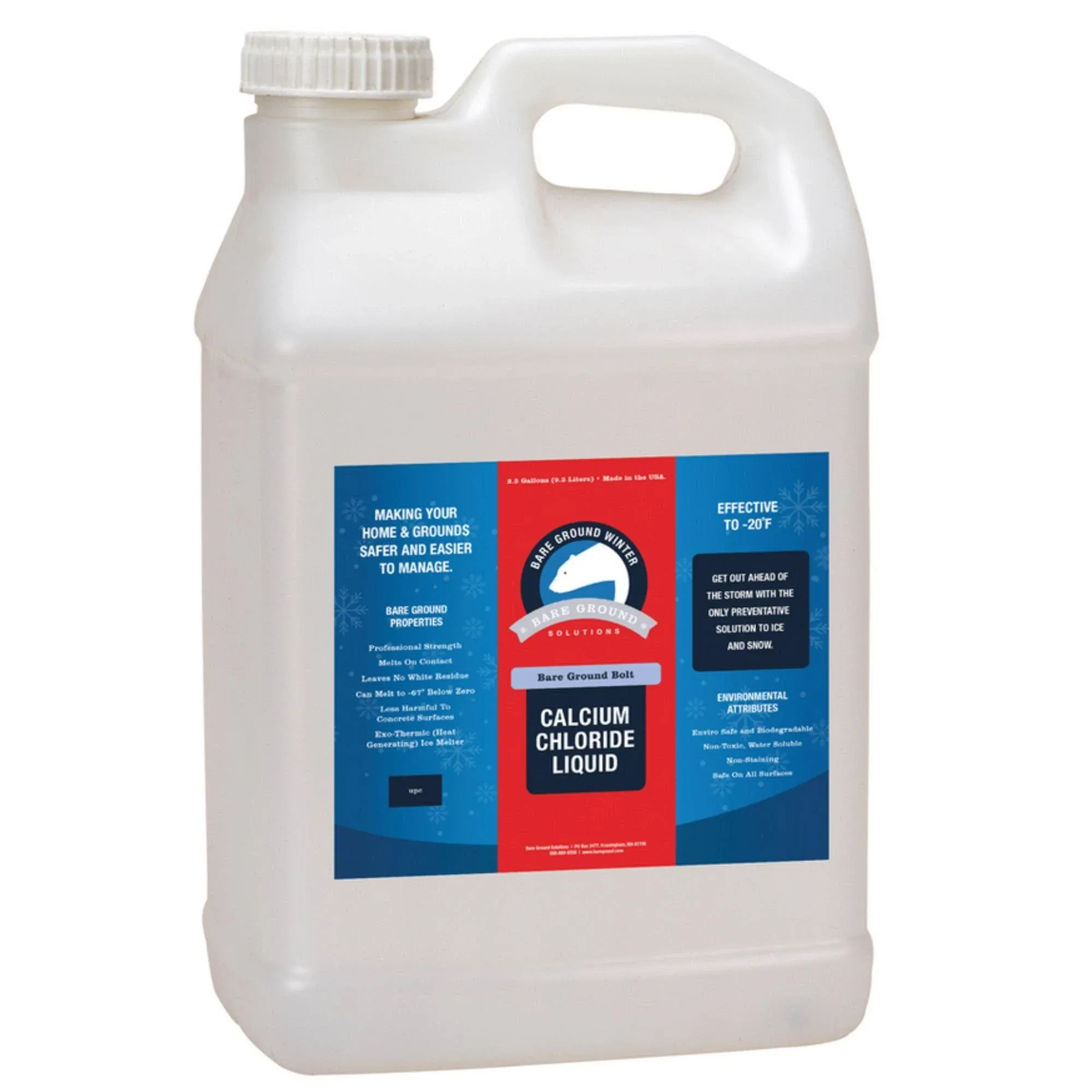 Bare Ground Bolt Liquid Calcium Chloride (2.5 Gallon)