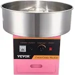 VEVOR Electric Cotton Candy Machine, 1000W Commercial Floss Maker with Stainless Steel Bowl, Sugar Scoop and Drawer, Perfect for Home, Kids Birthday