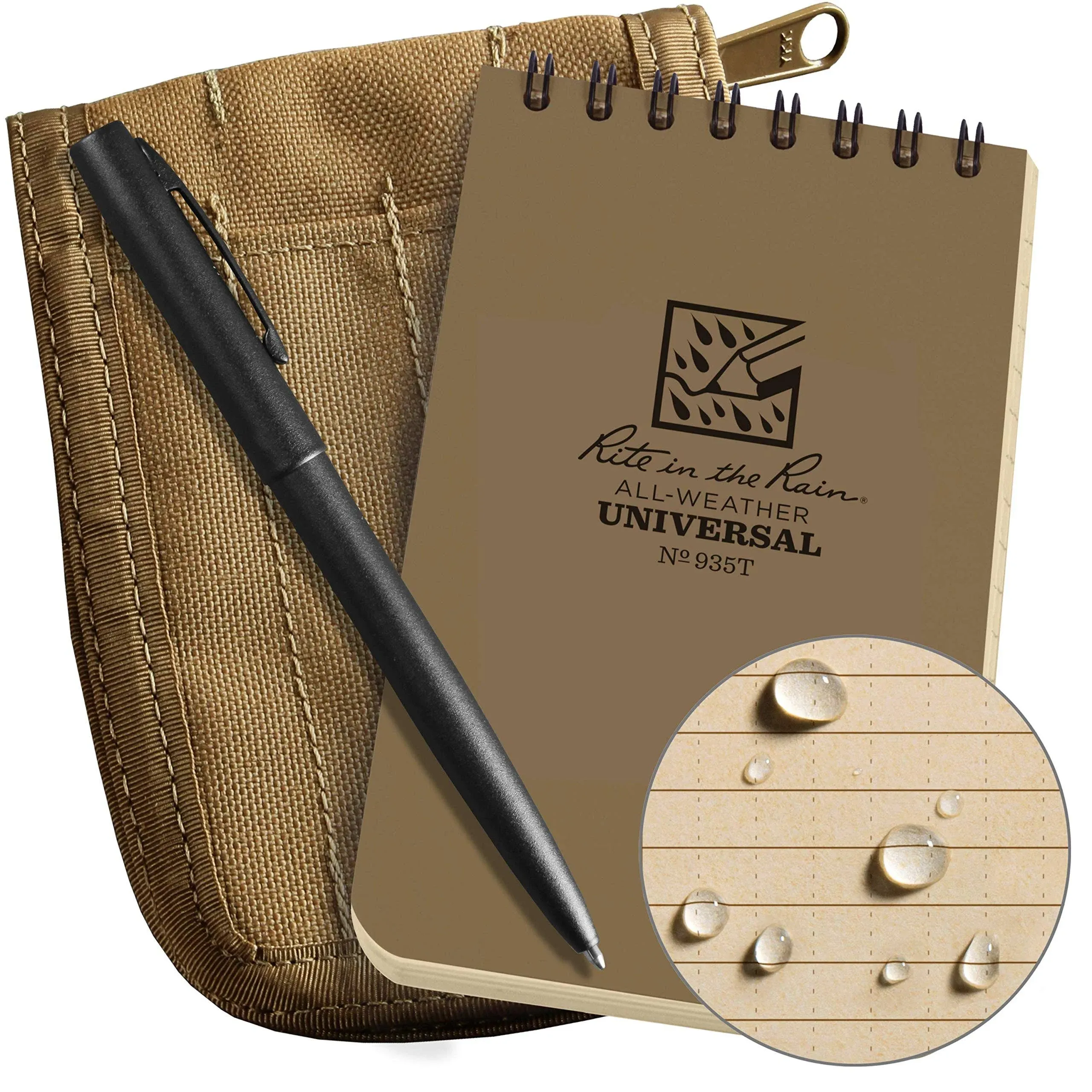 Rite in The Rain- 3"x5" Notebook Cover Kit 935T/Tan