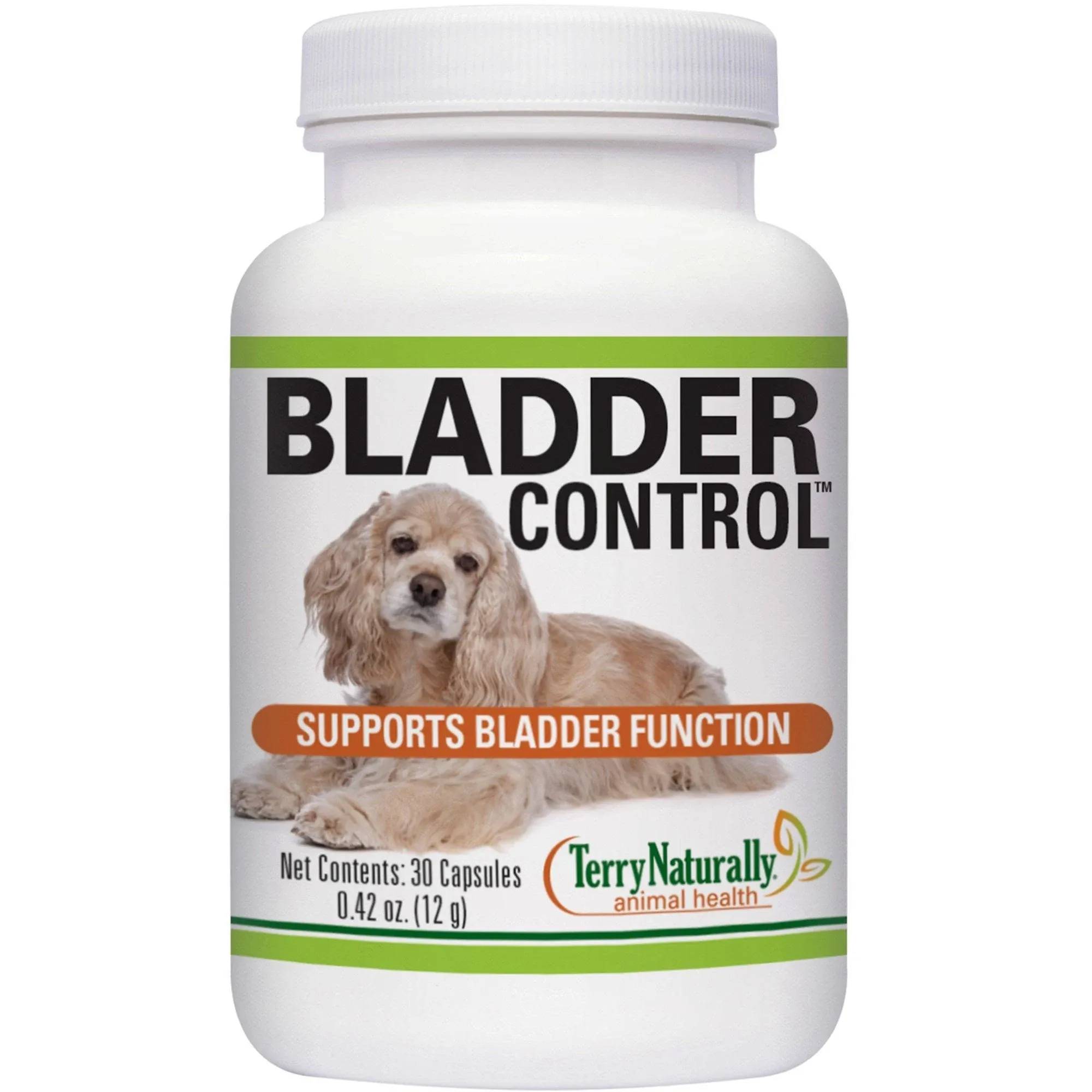 Terry Naturally Animal Health Bladder Control - 30 Capsules - 100 mg Angelica - Bladder Health & Urinary Tract Support for Dogs - Non-GMO, Canine Only - 30 Servings