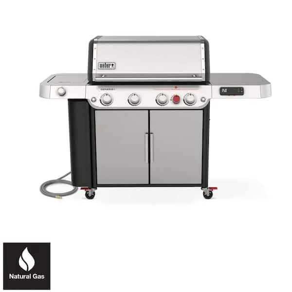 Weber Genesis SPX-435 Premium Smart Gas Grill, Natural Gas, Stainless Steel