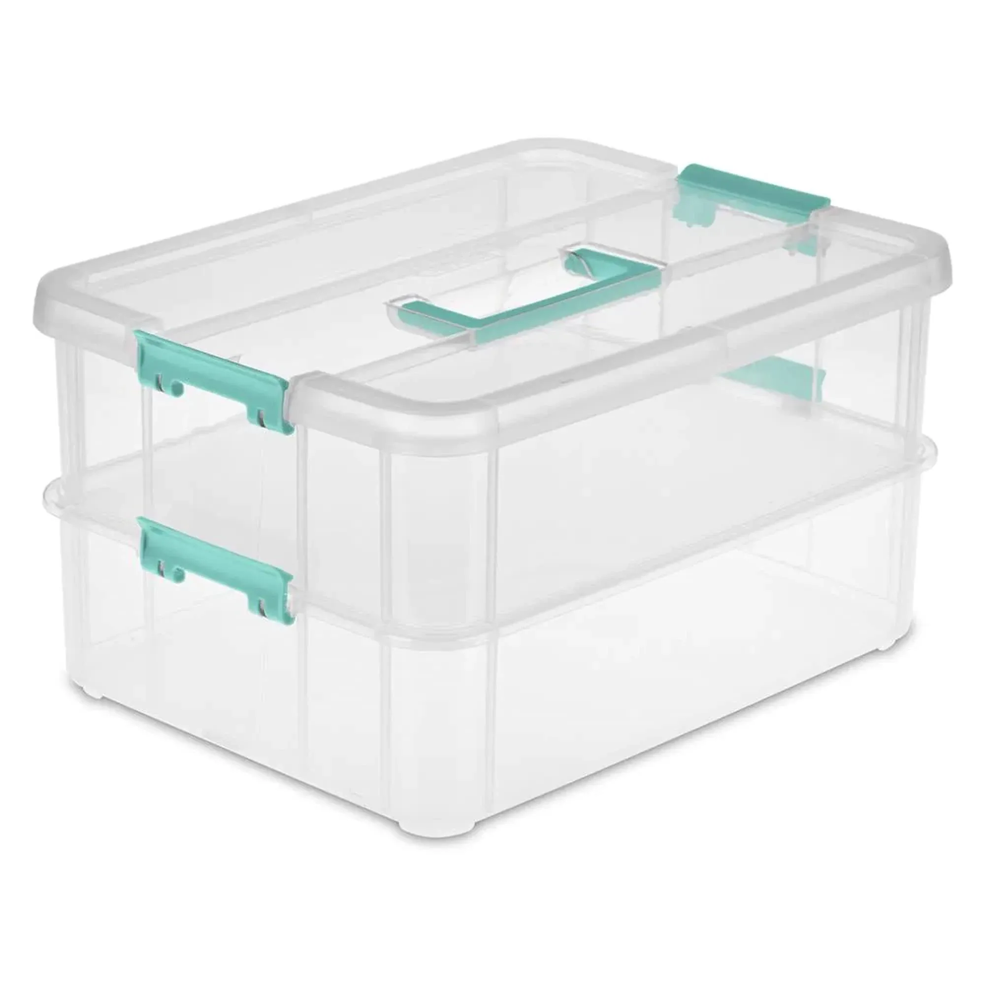 Sterilite Stack & Carry 2 Layer Handle Box