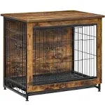 Feandrea Dog Crate Furniture, Side End Table, Modern Kennel for Dogs Indoor u...