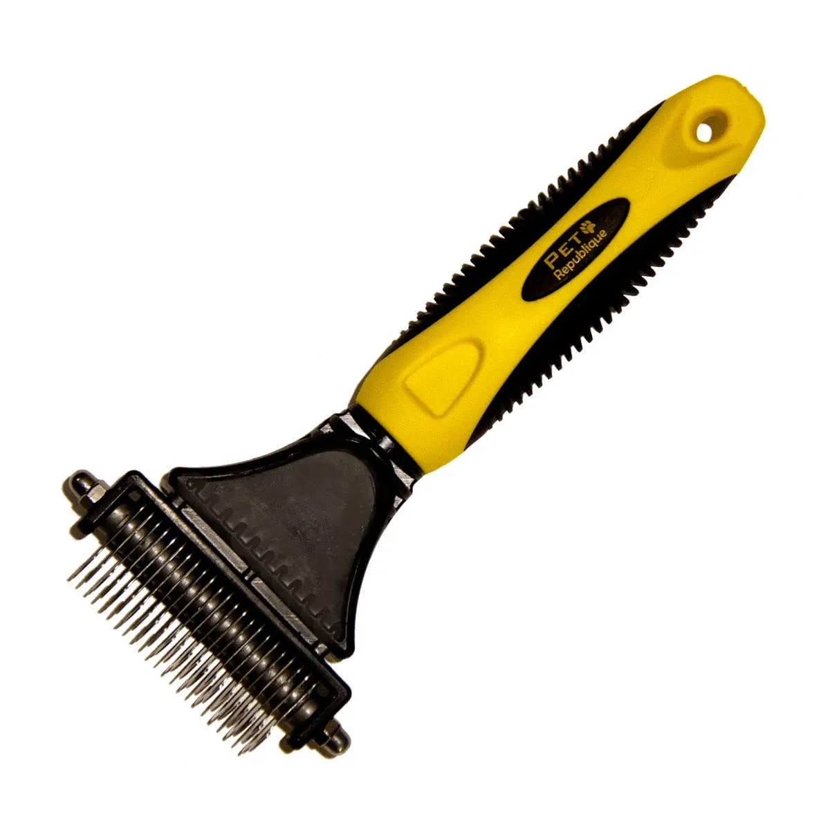 Pet Republique Dog Dematting Tool – Matt Splitters for Dogs, Cats, Rabbits, Long Haired Breed Pets – Effective Pet Dematting, Mat Remover, De-matting Comb, or Dematter (12+23 Teeth)