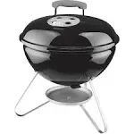 Weber Smokey Joe 10020 Portable Charcoal Grill, Black. 14"