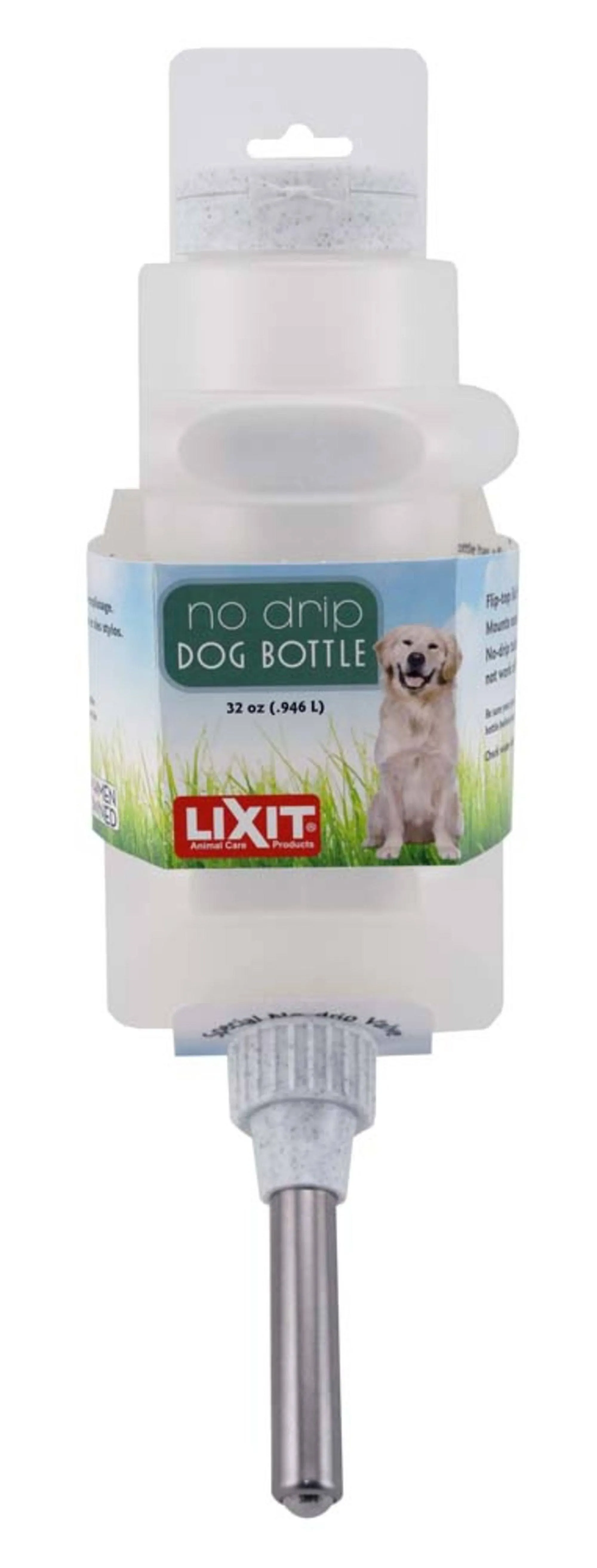 Lixit Flip Top No Drip Dog Water Bottle