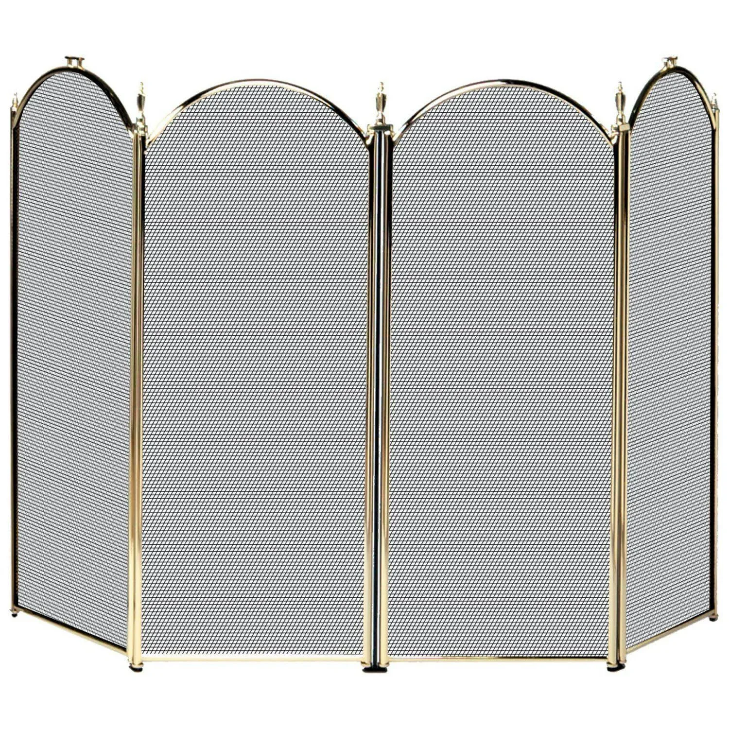 Uniflame 4 Fold Polished Brass Screen (S-2113) - S41010PB