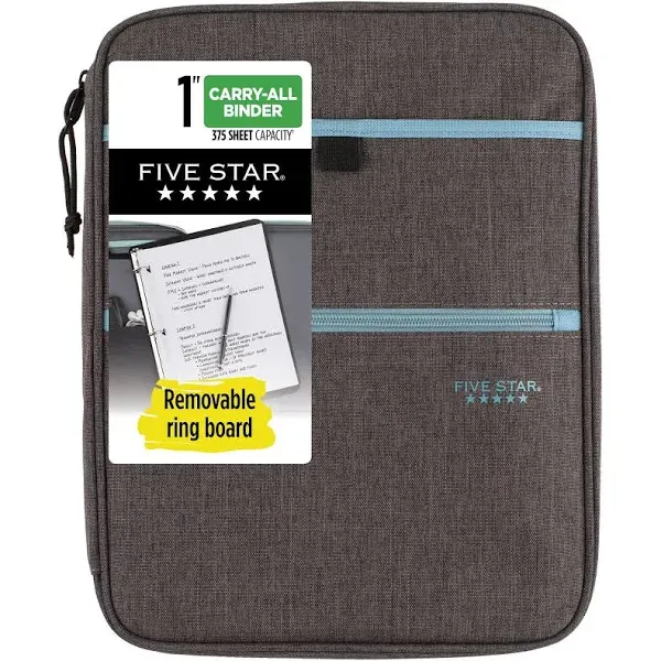 Five Star Carry-All Zipper Binder