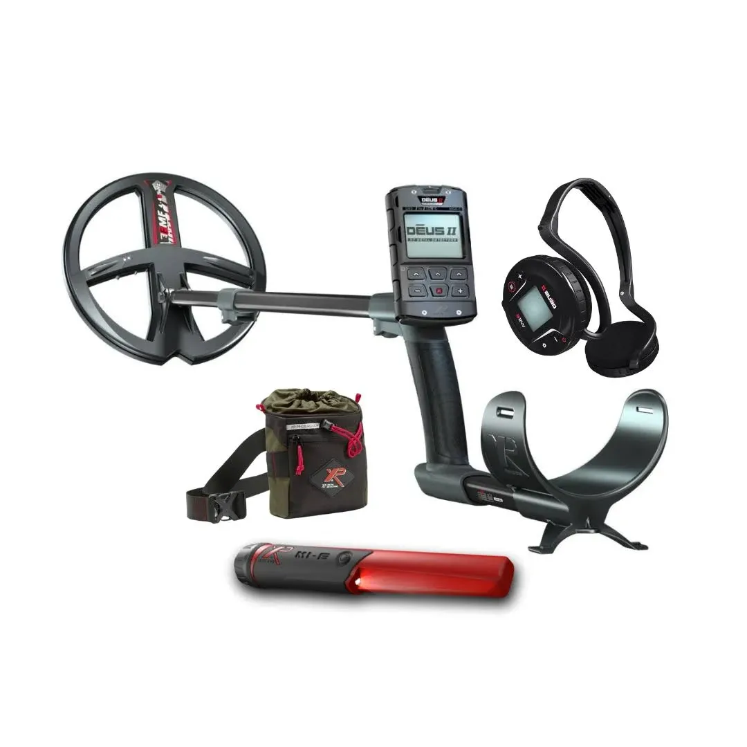 XP DEUS II Advanced Waterproof Metal Detector with Remote Control, 9&#034; FMF Coil