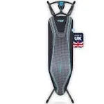 Minky Ergo Prozone Ironing Board | Made in UK | Dual Iron Rest, Heat Reflective Cover, Thick Felt Underlay - Freestanding Ironing Board with Large