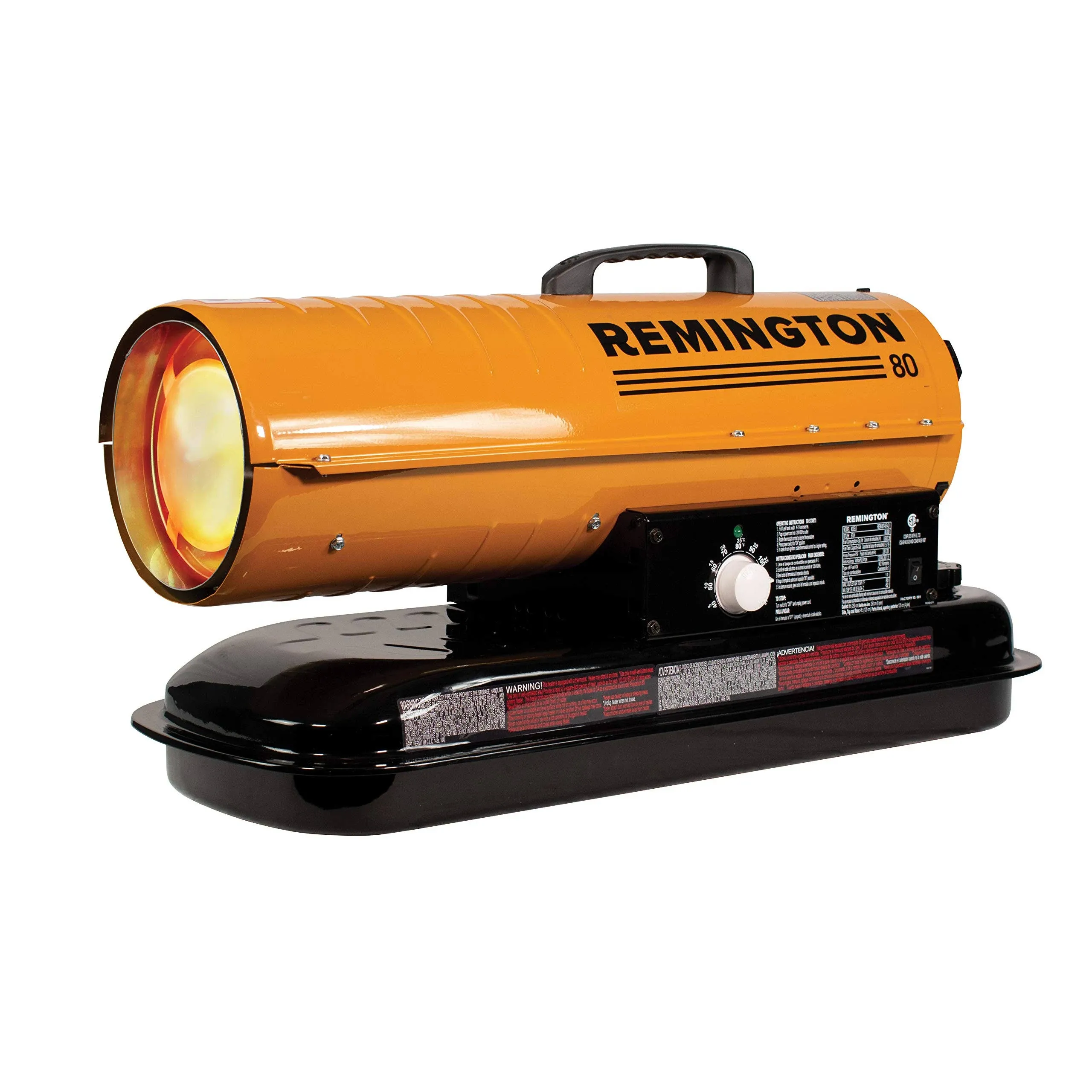 Remington 80,000 BTU Diesel/Kerosene Heater for Warehouses, Construction, Garages ...