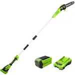 Greenworks 40V 8" Cordless Pole Saw with 2.0 Ah Battery and Charger, 1403702