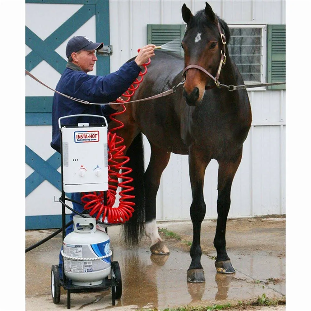 Original Portable Equine Washing System | Ultimate Comfort with Instant Warm Water | Comfortable, Stress-Free Horse