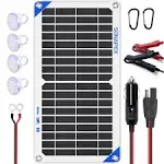 SUNAPEX 10W 12V Portable Solar Battery Charger & Maintainer - Solar Panel-Built