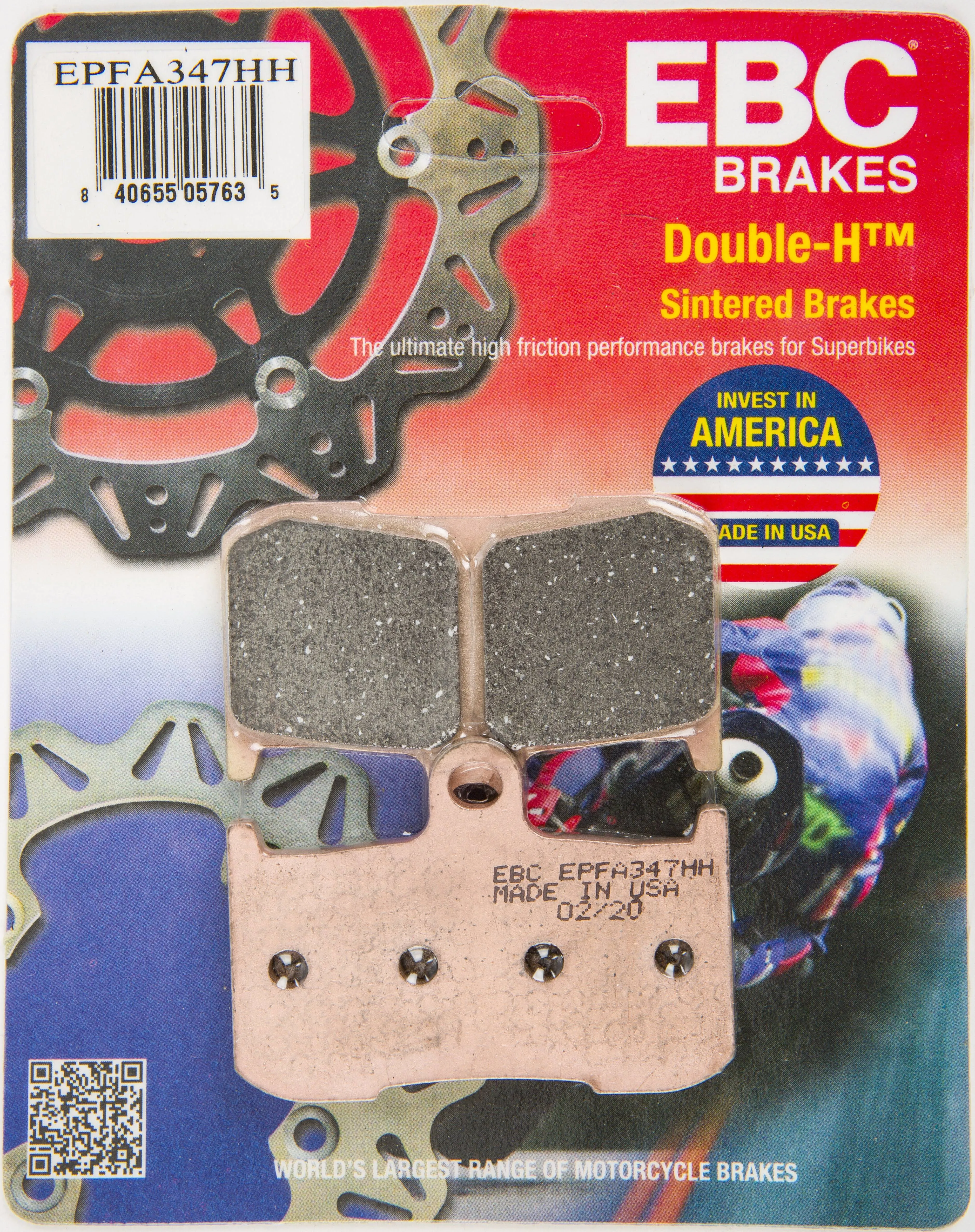 EBC 2017 Kawasaki Z 900 ZR 900 Front Left/Right EPFA HH Brake Pads