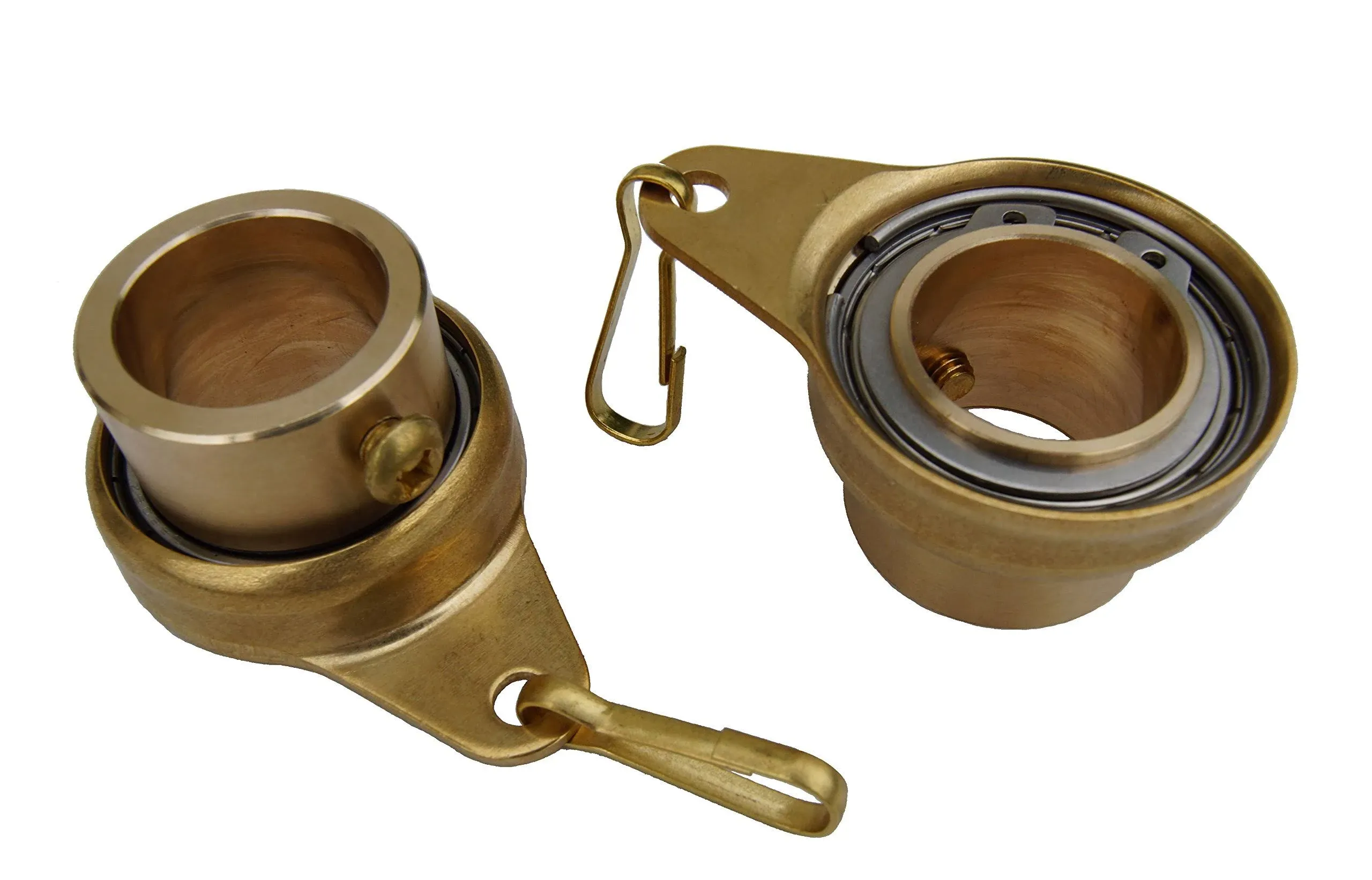 Non Tangle Flagpole Swivel/Rotating Ring, Brass Spinner with Stainless