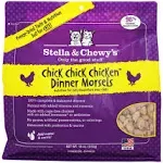 Stella & Chewy's Freeze-Dried Raw Chick, Chick, Chicken Dinner Morsels Cat Food, 18 oz. Bag, Freeze-Dried Raw Cat Dinner Morsels