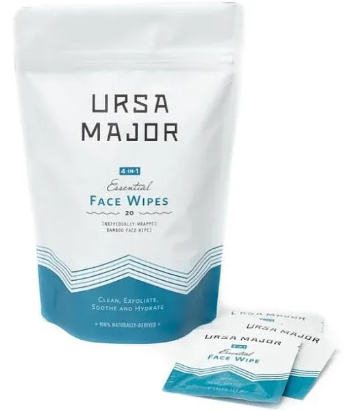 Ursa Major Essential Face Wipes - 20 count