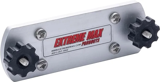 Extreme Max 3005.4287 Universal Track Bracket for Tracker Versatrack, Lund Sport Track, and Other 1/4" Track Systems