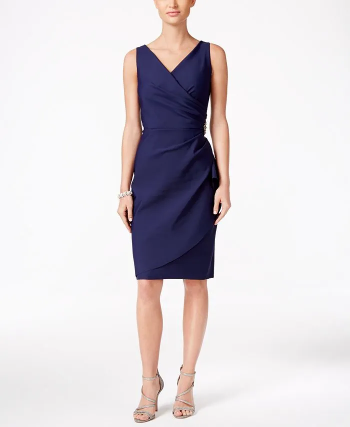 Alex Evenings Women's Ruched Dress