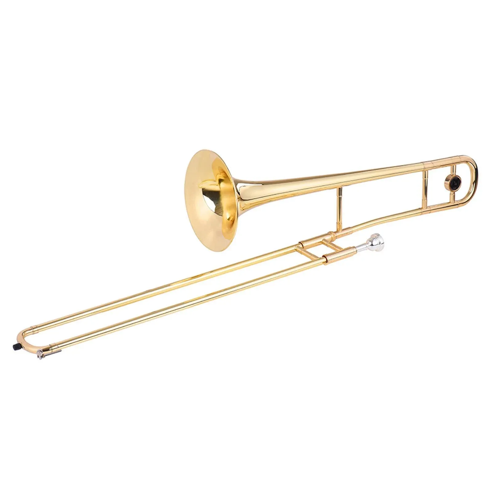 summina Alto Trombone Brass Gold Lacquer Bb Tone B Flat Wind Instrument with ...