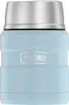 Thermos Stainless King Vacuum-Insulated Food Jar with Spoon, 16 Ounce, Matte Powder Blue