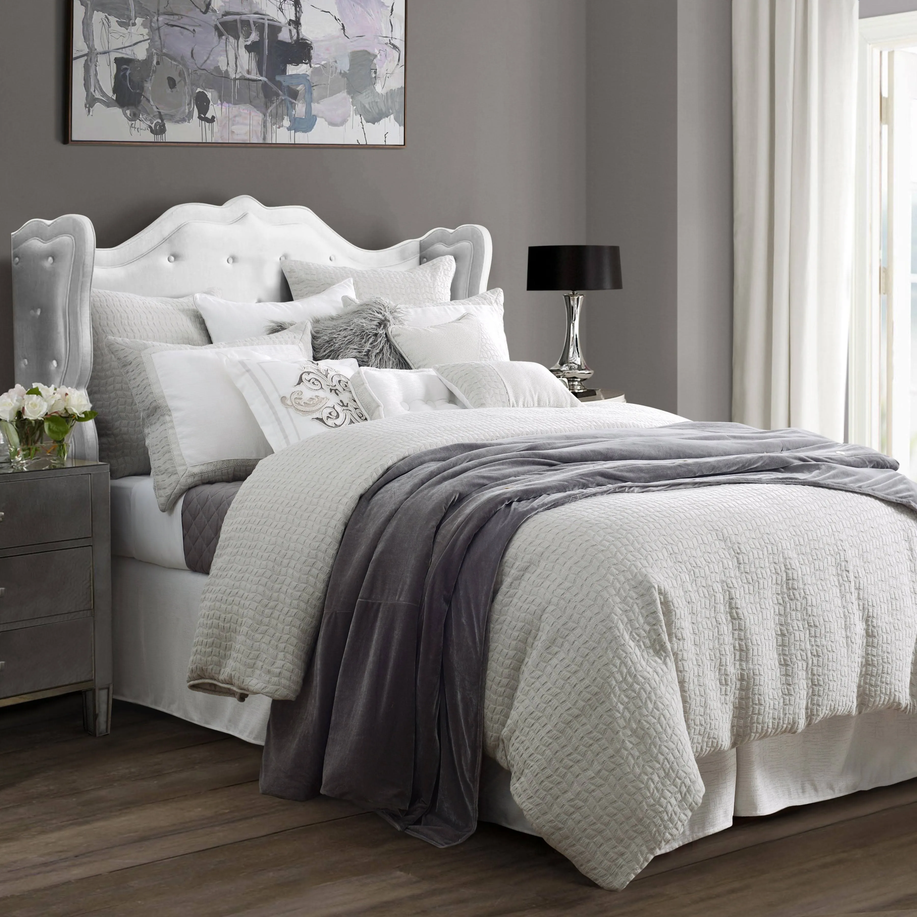 HiEnd Accents 4 Piece Wilshire Comforter Set King