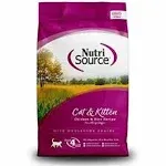 NutriSource Cat & Kitten Food, Made with Chicken and Rice, with Wholesome Grains, 6.6LB, Dry Cat Food