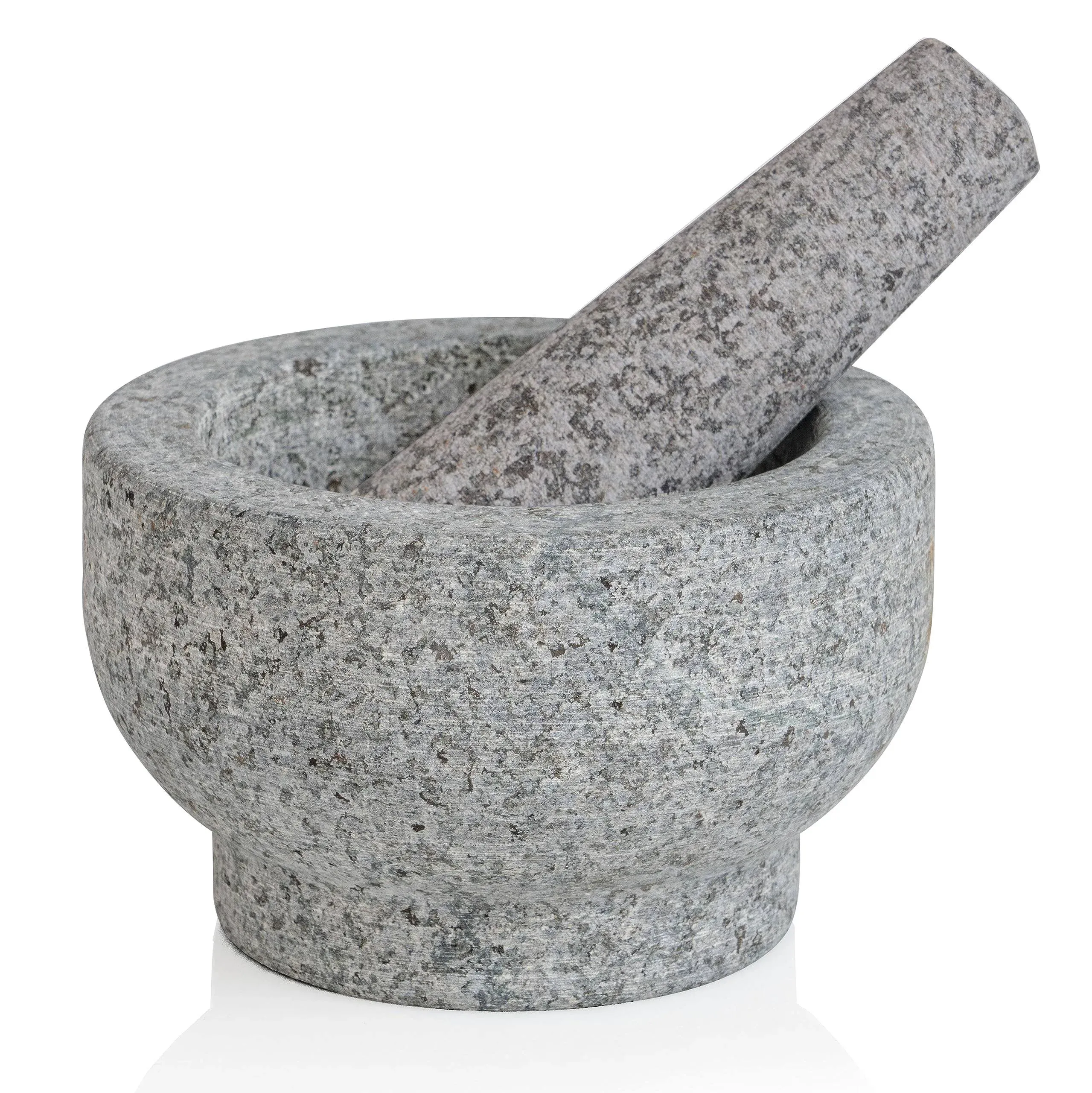 HealthSmart by Maxam Gray Granite Mortar and Pestle