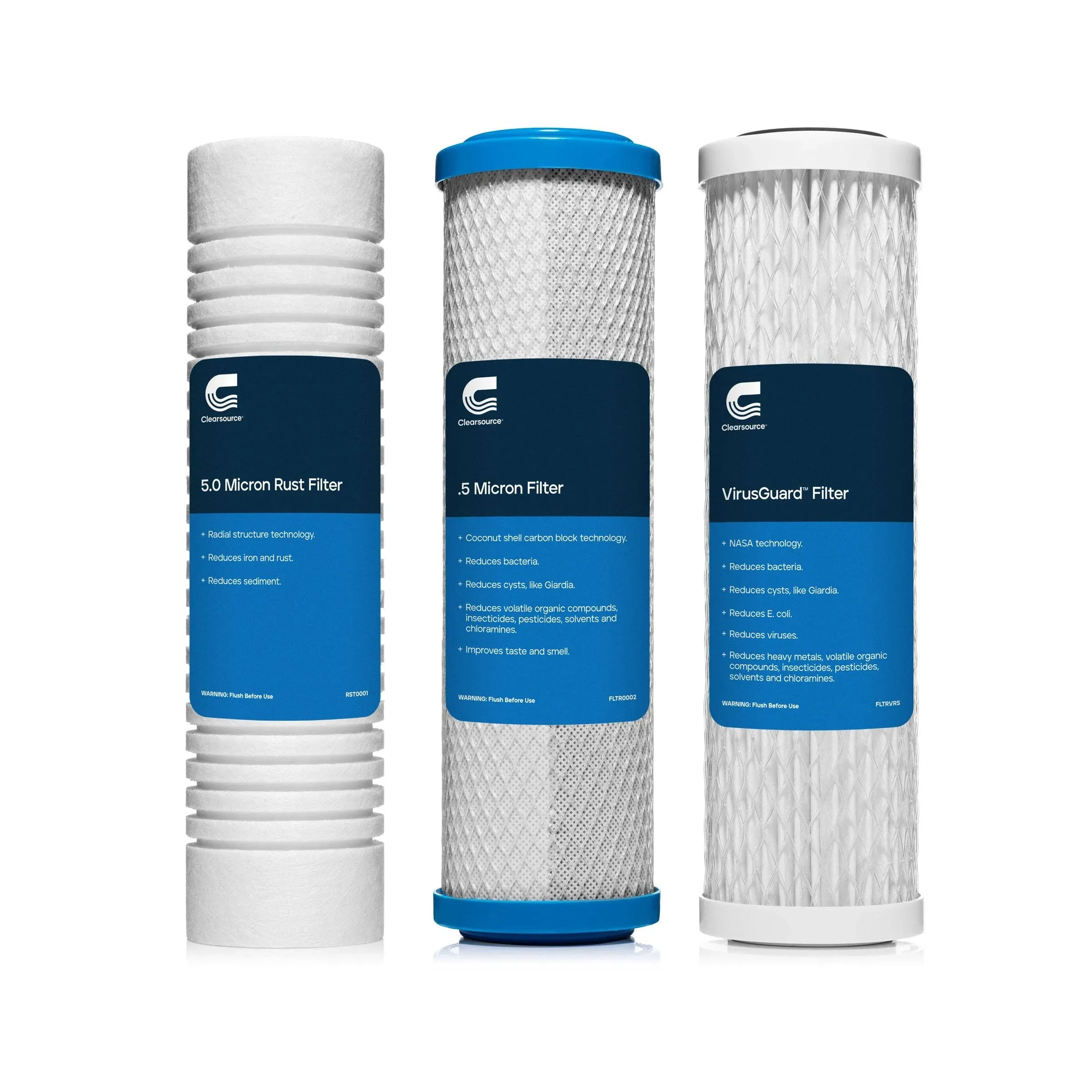 CLEARSOURCE ULTRA with VirusGuard Three Cannister - REPLACEMENT FILTER PACK