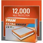 FRAM Extra Guard CA9589 Replacement Engine Air Filter for Select Dodge Ram Models, Provides Up to 12 Months or 12,000 Miles Filter Protection