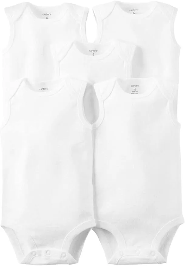 Carter's Unisex Baby 5-Pack Sleeveless Bodysuits