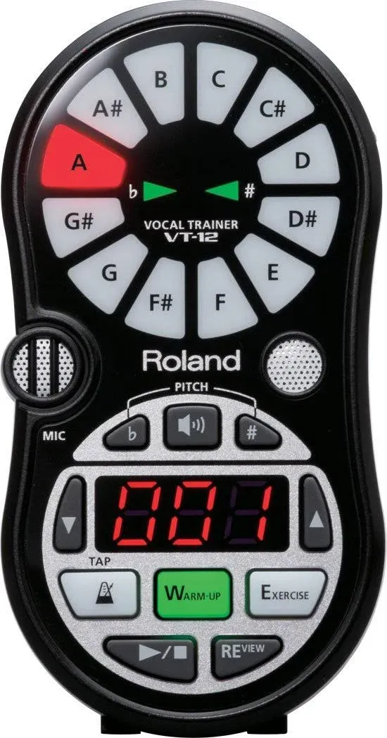 Roland Vocal Trainer Black VT-12-BK Song practice