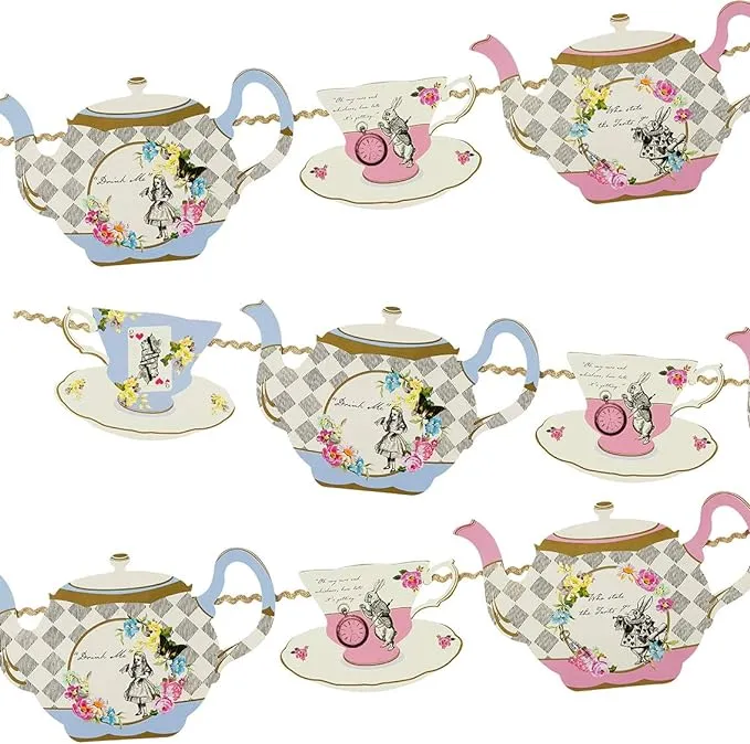 Talking Tables - Truly Alice Teapot Bunting