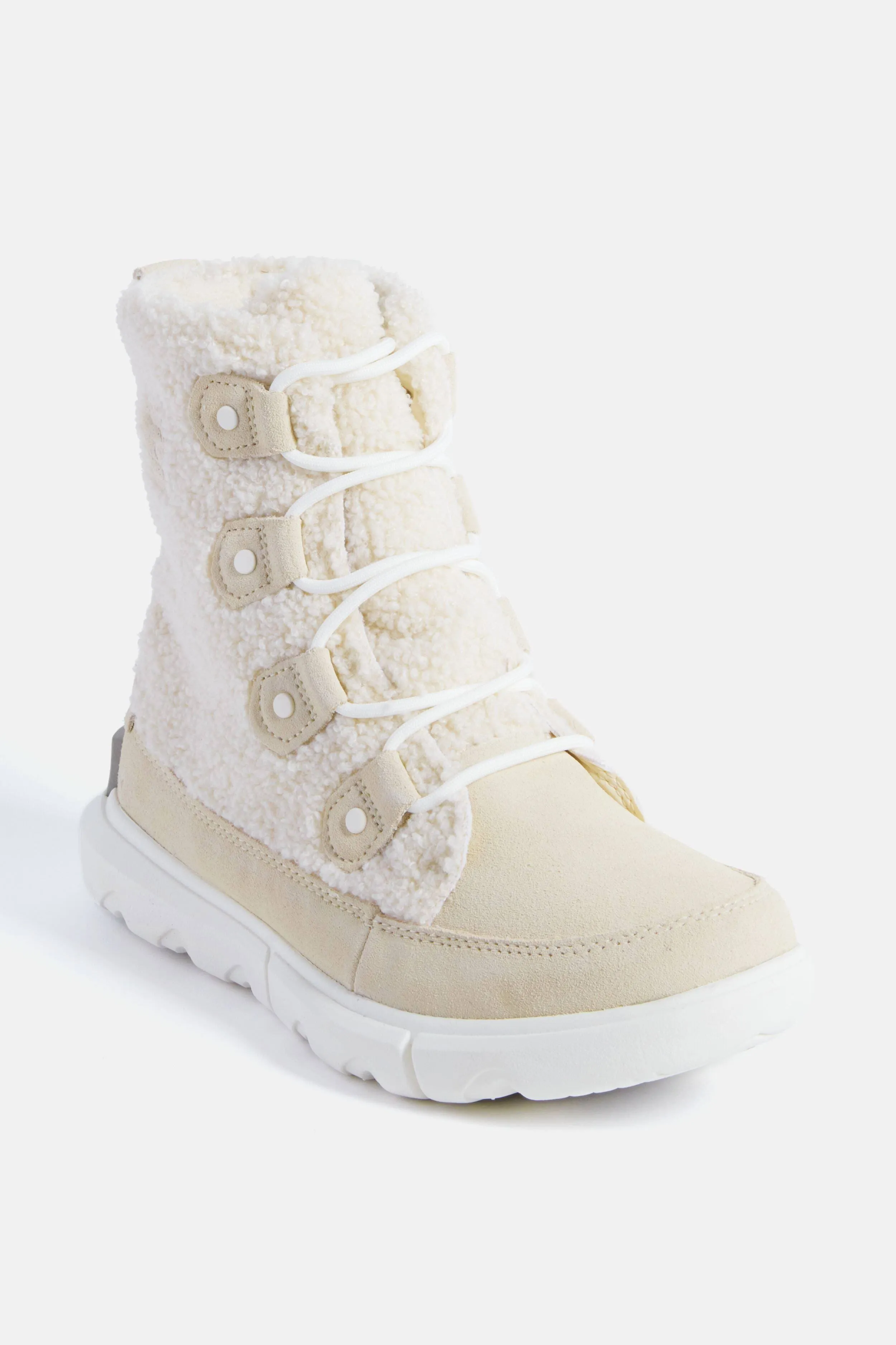 Sorel Explorer Next Joan Cozy Boot Bleached Ceramic/Sea Salt / 10