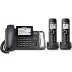 Panasonic KX Tg9582B 2 Line Corded Cordless Link2Cell 2HS