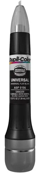 Dupli-Color ASF0104 Scratch Fix All-In-1 Exact-Match Automotive Touch-Up Paint – Universal Flat Black – Paint Pen, 0.5 Fl Oz (Pack of 1)